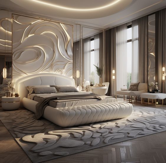 cozy modern bedroom
