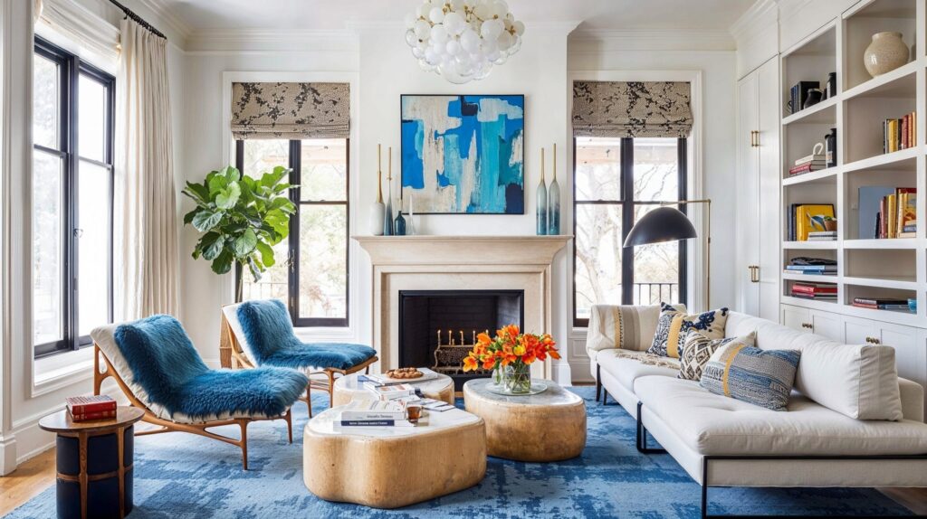 modern living room with stylish decor