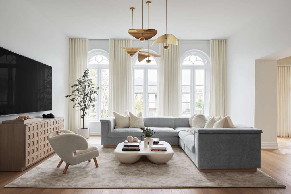 modern renovated living room
