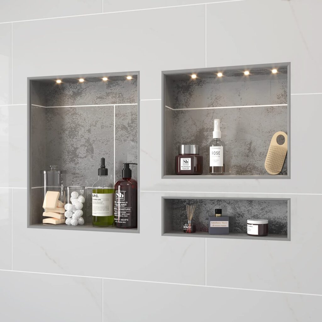 recessed shelf design