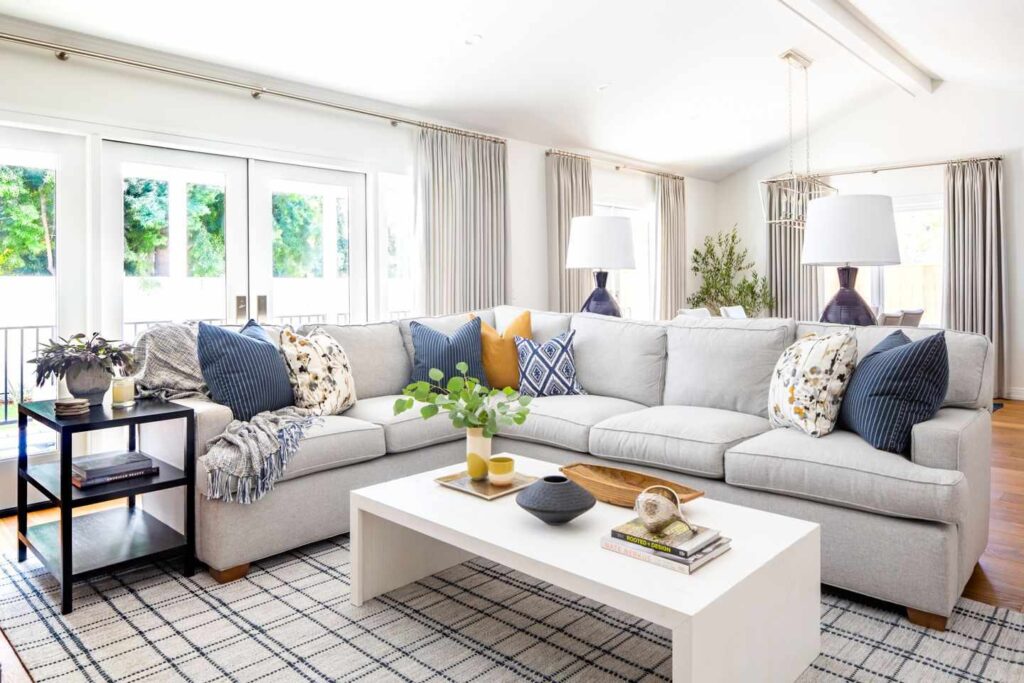 sectional sofa arrangement