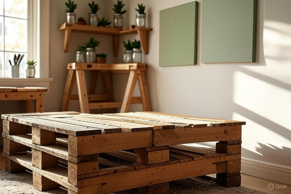 best diy home improvement projects 2025 pallet table setup