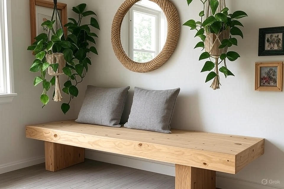 best diy home improvement projects 2025 storage bench decor