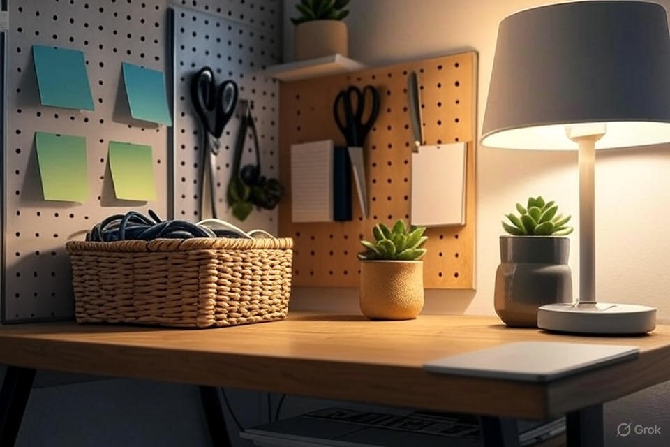 best home office organization ideas 2025 magnetic board setup