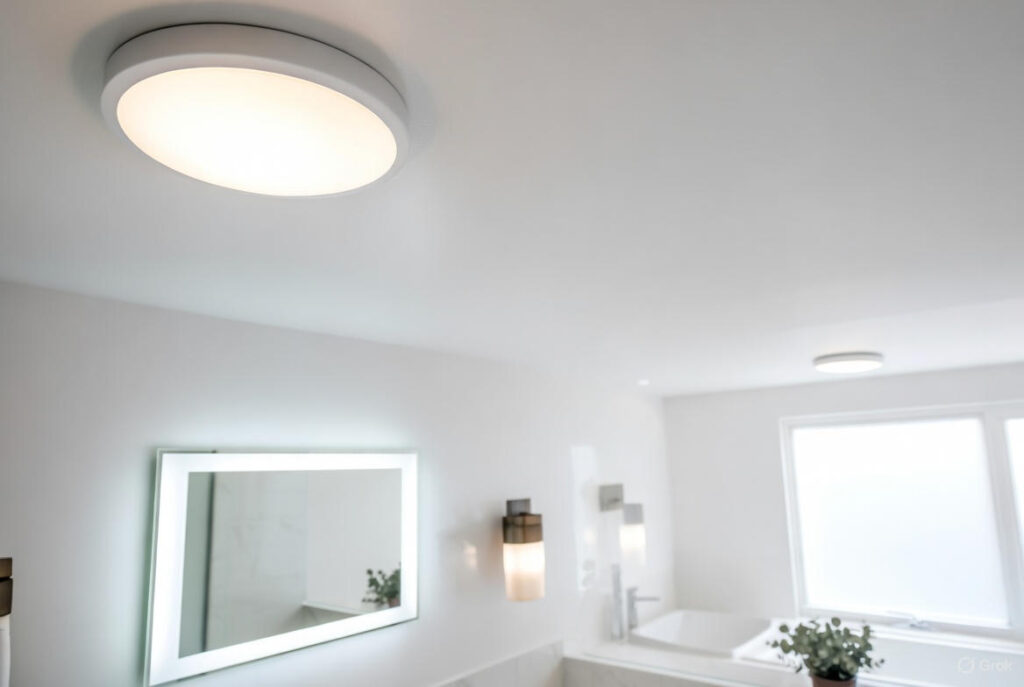 best bathroom lighting ideas 2025 layered spa lighting